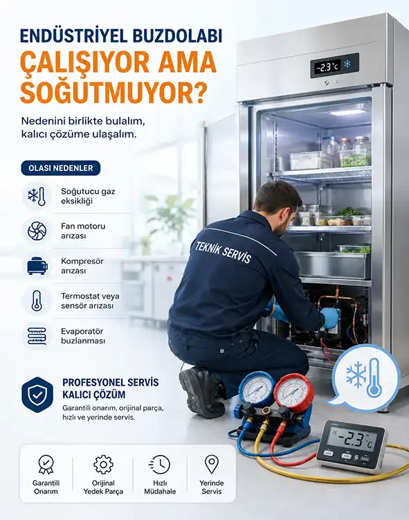 Endüstriyel Buzdolabı Çalışıyor Ama Soğutmuyor