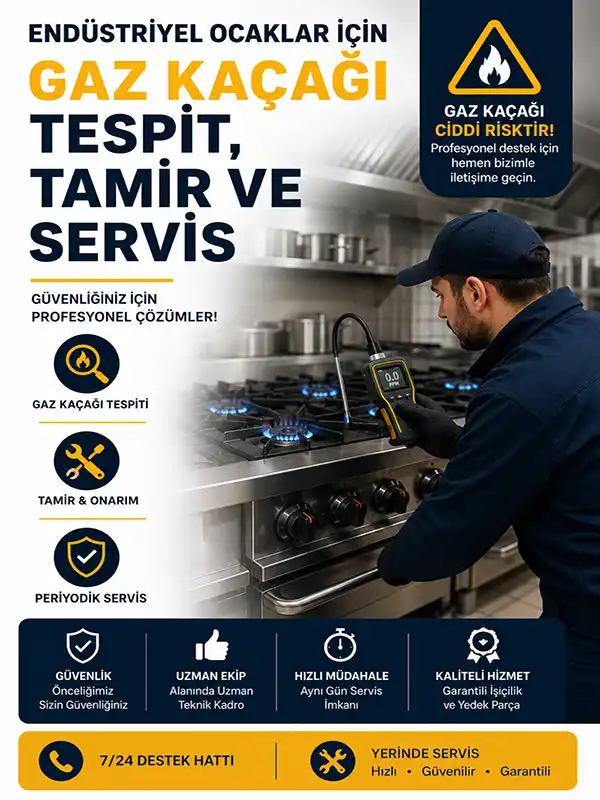 Sanayi Ocak Gaz Kaçağı Tamircisi